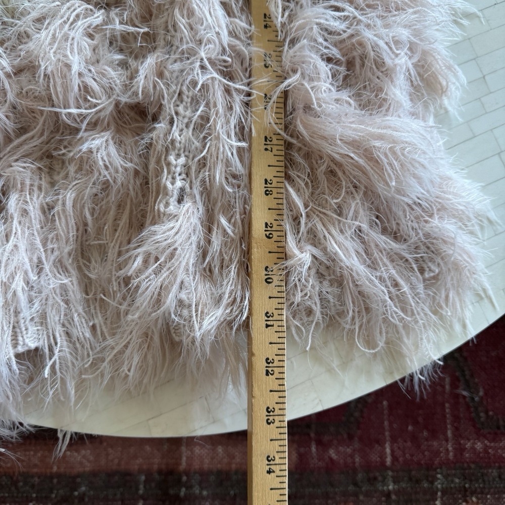 Selfie Couture by Trendology Festival Hipster Boho Fur Ramie Sleeveless Vest S/M - Picture 7 of 8